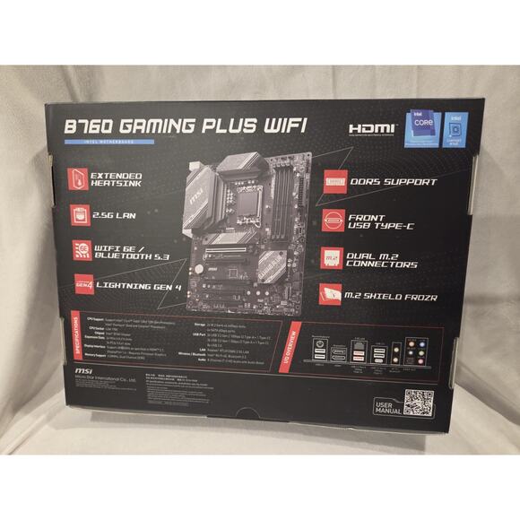 B760 Gaming Plus Wifi Intel Motherboard - Picture 2 of 3